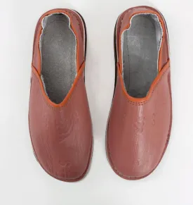 Bohemia Moroccan Berber Babouche Slippers Terracotta