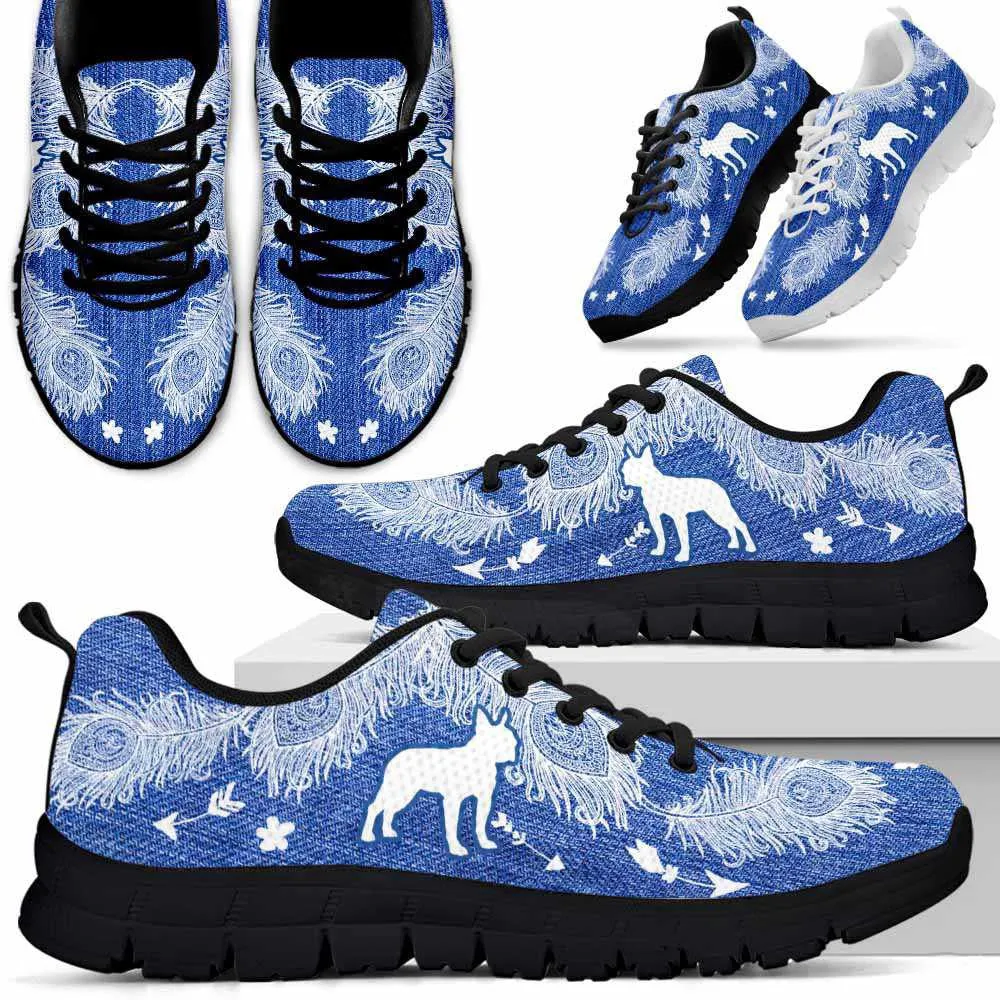 Boston Terrier Sneaker, Boston Terrier Dog Lovers Sneakers Running Shoes Gift Women Men, Boston Terrier Shoes