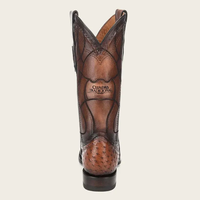 Cuadra Men's Ostrich Cowboy Boots Round Toe