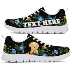 Custom Name Havanese Sneaker, Havanese Colorful Floral Flower Dog Lovers Sneakers Gym Running Shoes, Best Running Shoes