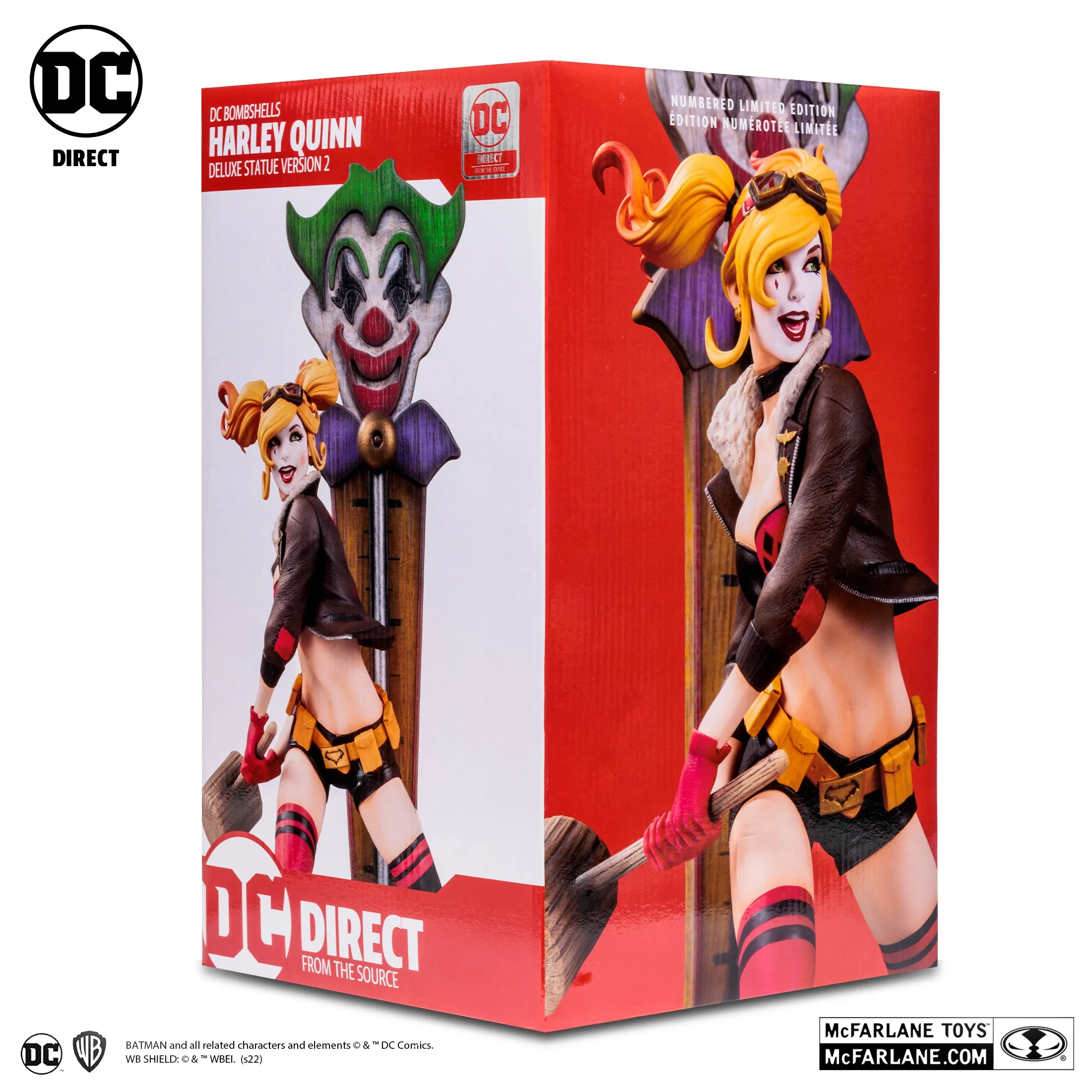 DC Bombshells Harley Quinn Deluxe Version 2 Statue (Limited Edition 5,000pcs) - McFarlane Toys