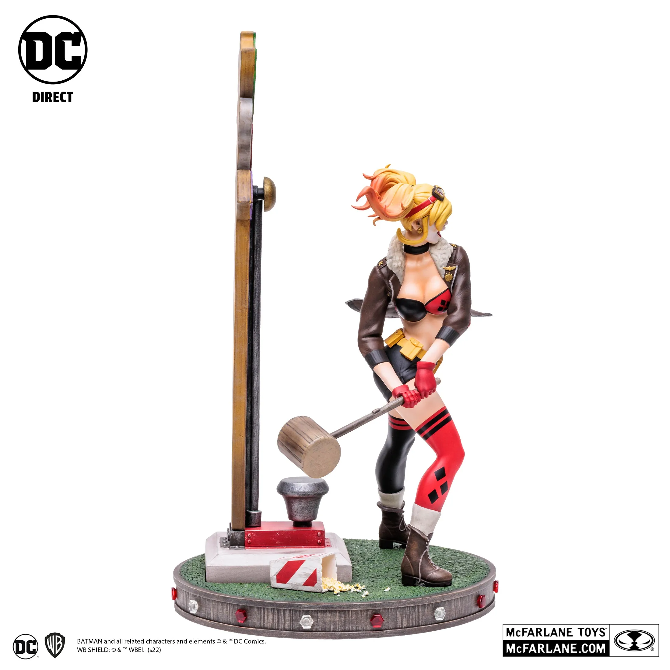 DC Bombshells Harley Quinn Deluxe Version 2 Statue (Limited Edition 5,000pcs) - McFarlane Toys