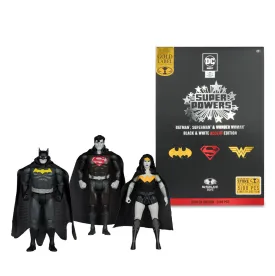 DC Direct: Super Powers - SDCC 2024 Exclusive Black & White Accent Edition 3-Pack (15836) LOW STOCK