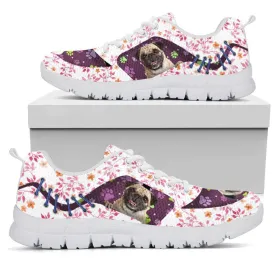 Dog Sneaker, Dog Huddle From Flower Background Sneaker, Dog Shoes