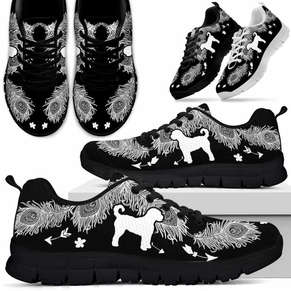 Doodle Sneaker, Doodle Dog Lovers Sneakers Running Shoes Gift Women Men Dog Mom Dog Dad, Doodle Shoes