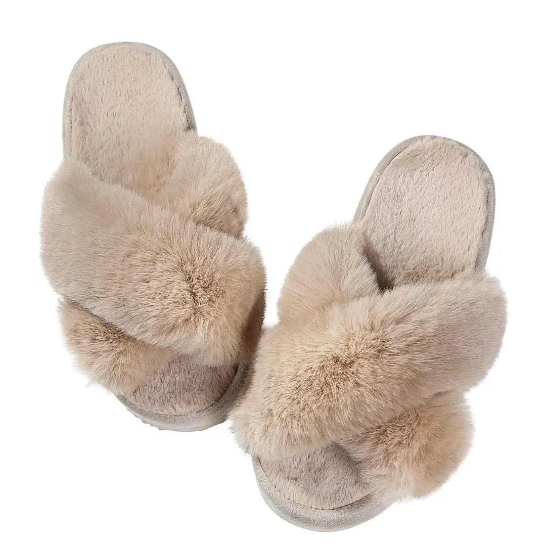 Fluffy Winter House Slippers - Warm, Cozy, and Fashionable for Winter