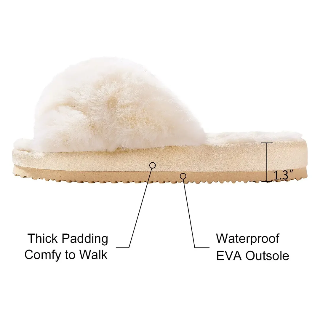 Fluffy Winter House Slippers - Warm, Cozy, and Fashionable for Winter