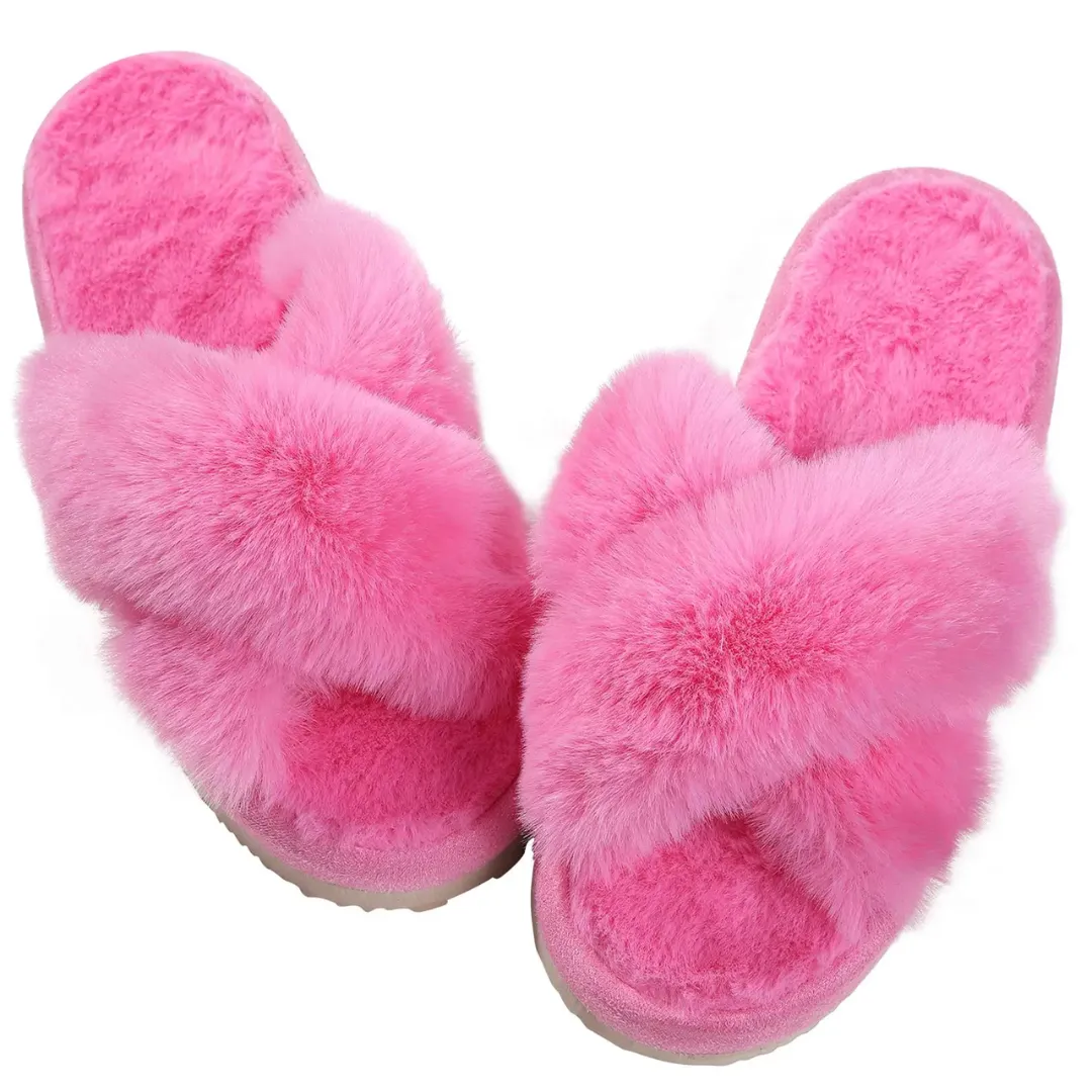 Fluffy Winter House Slippers - Warm, Cozy, and Fashionable for Winter