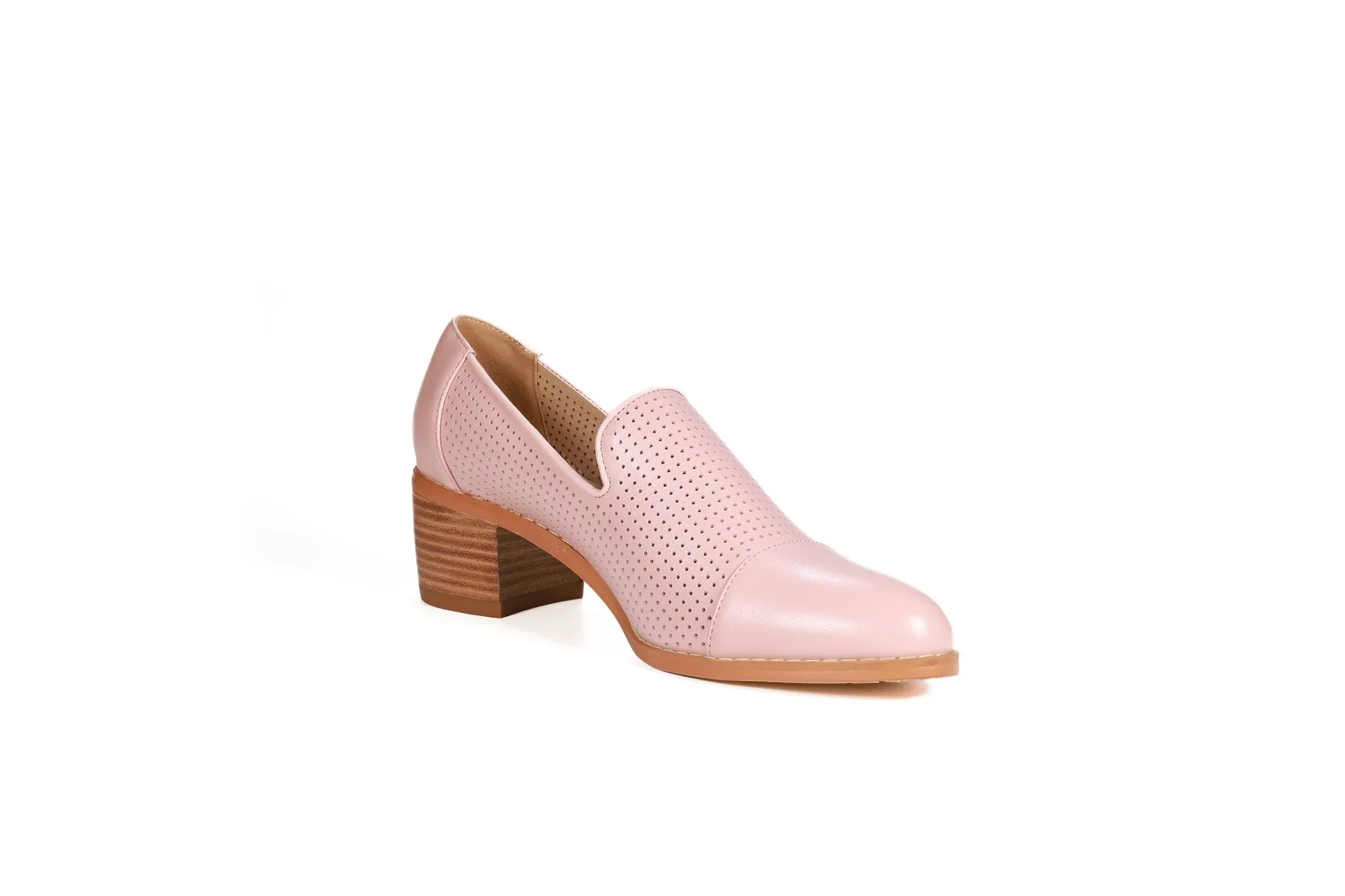 Harris Leather Loafers Blush Pink