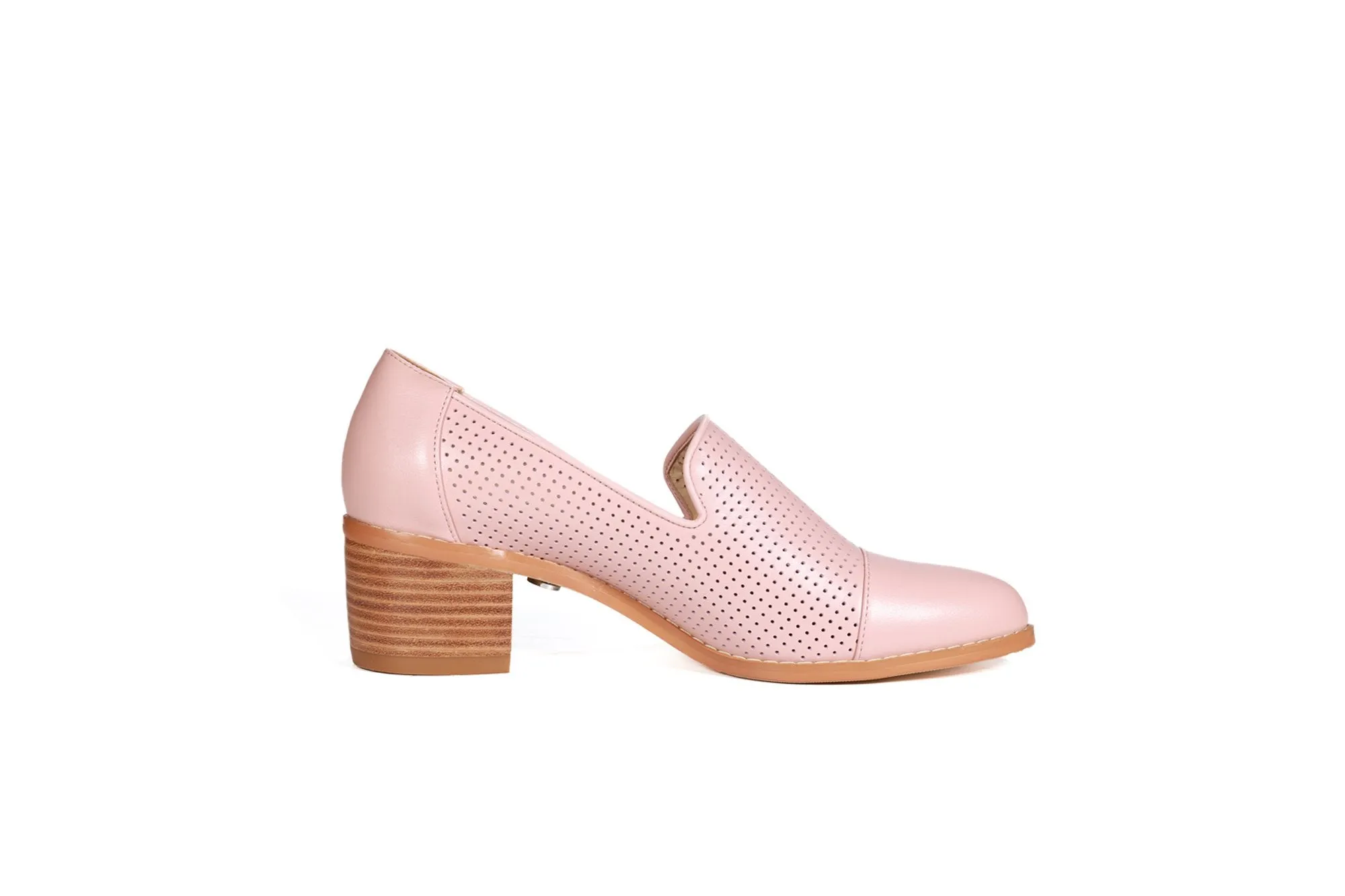 Harris Leather Loafers Blush Pink