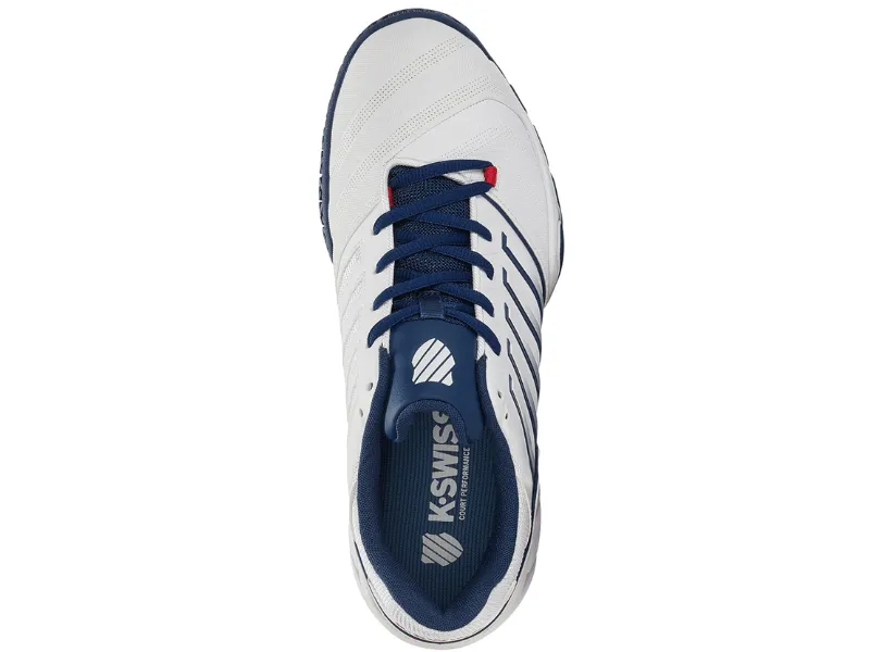 K-Swiss Bigshot Light 4 Omni Mens Tennis Shoe (White/Blue Opal/Lollipop)