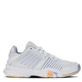 K-Swiss Court Express Omni Junior Tennis Shoes (White/Heather/Peach Fuzz)