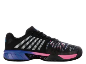 K-Swiss Express Light 3 Mens Padel Tennis Shoe (Black/True Blue/Neon Pink)