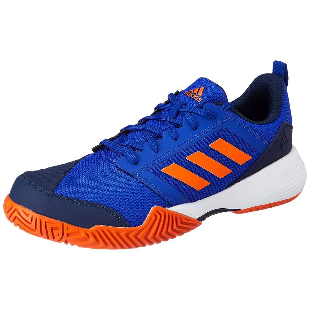 Men's Stin TNS 23 Tennis Shoe (Lucid Blue/Collegiate Navy/Semi Impact Orange)