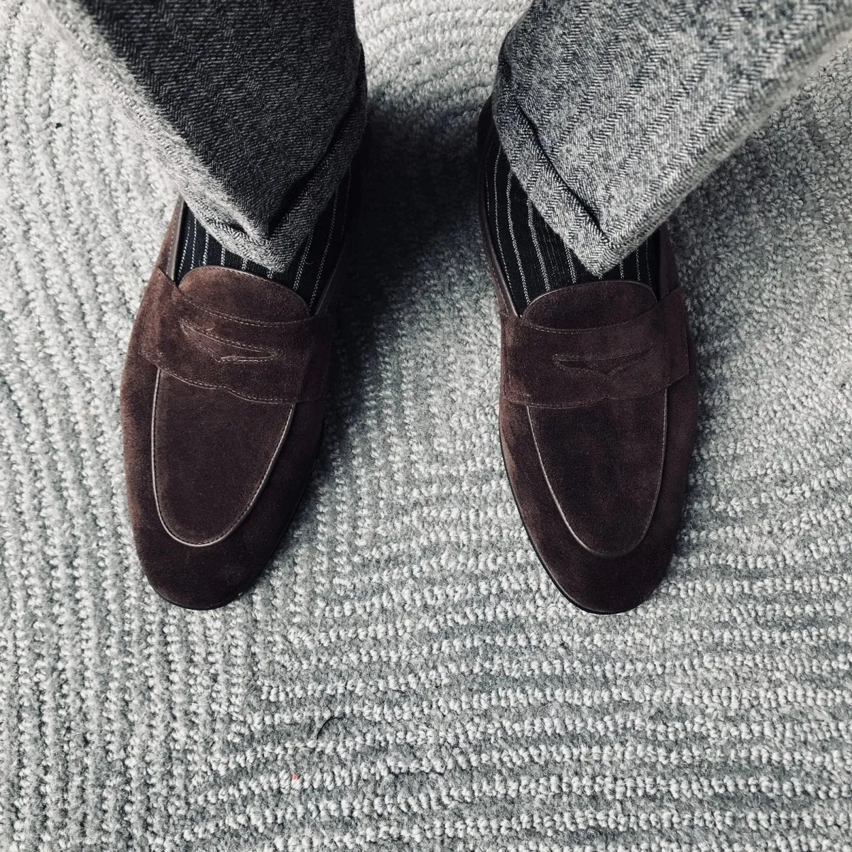 Men's Suede Penny Loafer