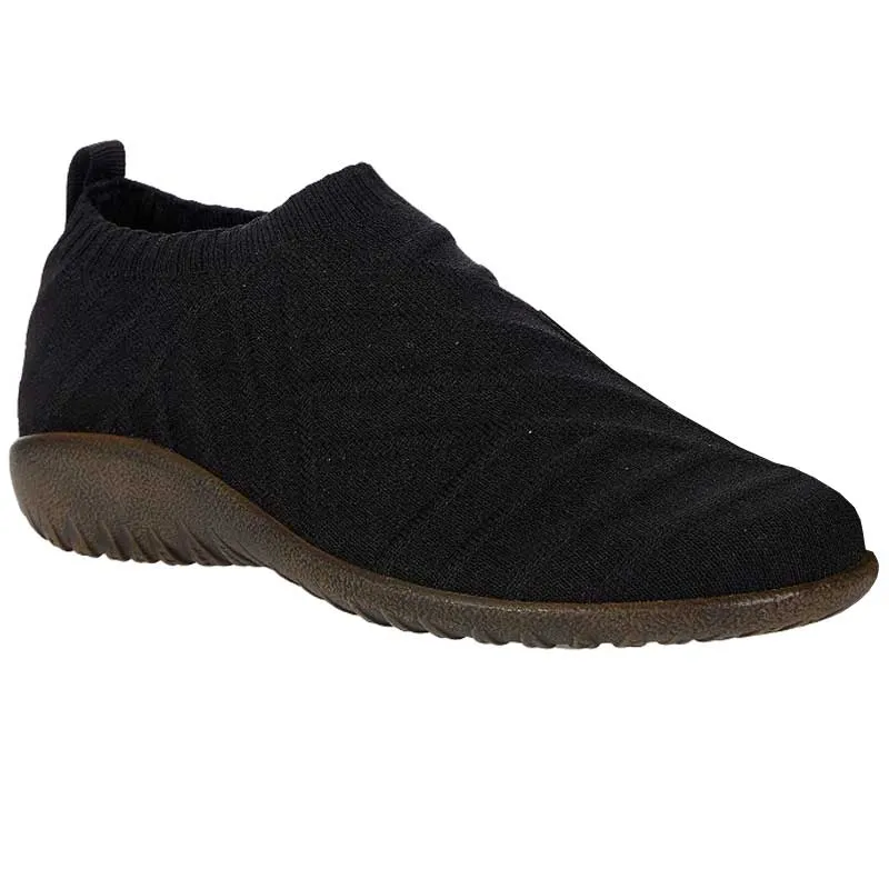 Naot Okahu 11193 Black Knit Slip On