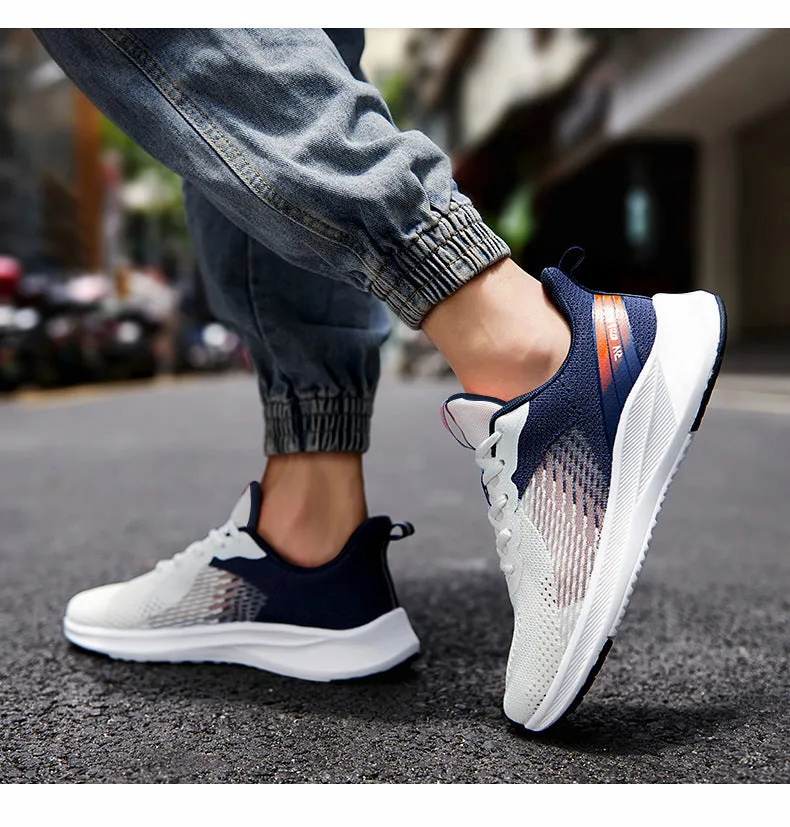 New Men's Flying Woven Breathable Sports Fashion Casual Shoes