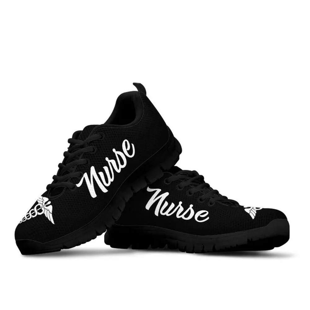 Nurse Sneaker, Nurse Black Sneakers Shoes, Best Shoes For Nurses