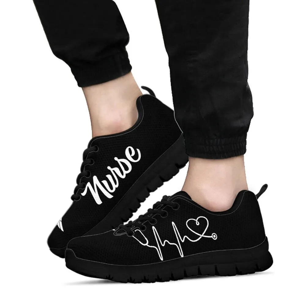 Nurse Sneaker, Nurse Black Sneakers Shoes, Best Shoes For Nurses