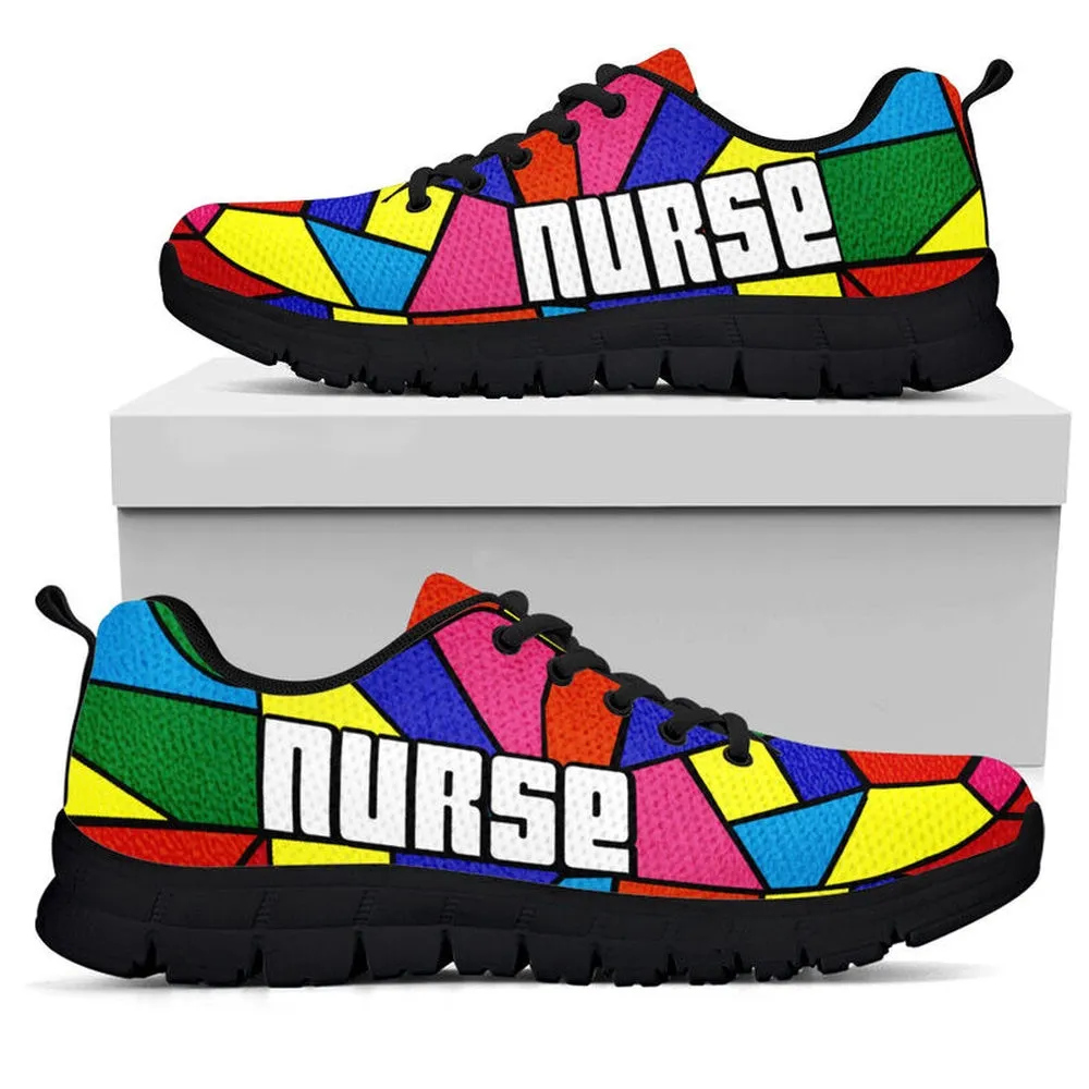 Nurse Sneaker, Nurse Glass Color Shoes Sneakers Shoes, Best Shoes For Nurses