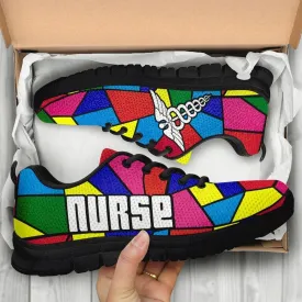 Nurse Sneaker, Nurse Glass Color Shoes Sneakers Shoes, Best Shoes For Nurses