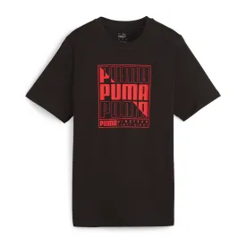 PUMA Graphics Box Men's Round Neck Black