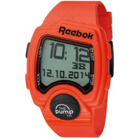 Reebok Pump Mens Silicone Alarm, Lap Timer, Stopwatch Watch RC-PLI-G9-POPO-OB