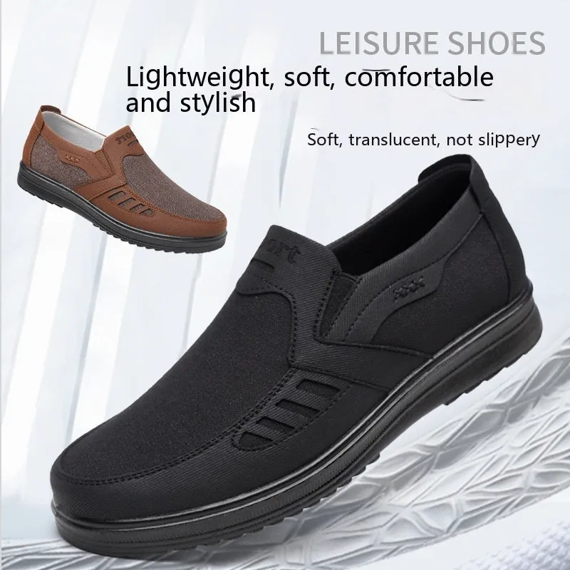 Spring And Autumn Old Beijing Cloth Shoes Men's Shoes Men's Breathable Thin Shoes