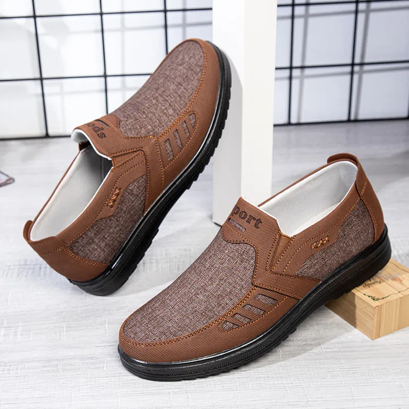 Spring And Autumn Old Beijing Cloth Shoes Men's Shoes Men's Breathable Thin Shoes