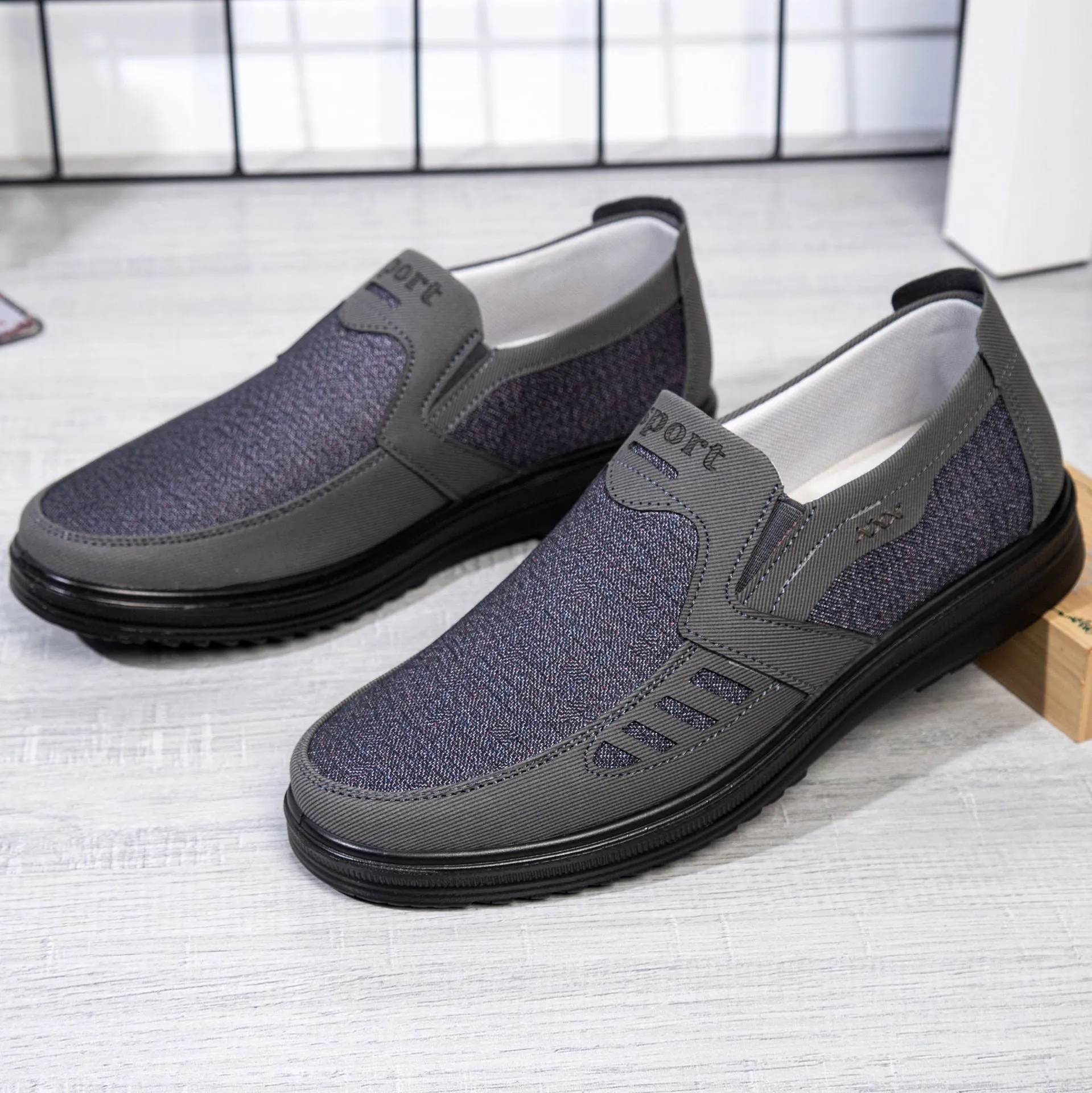 Spring And Autumn Old Beijing Cloth Shoes Men's Shoes Men's Breathable Thin Shoes