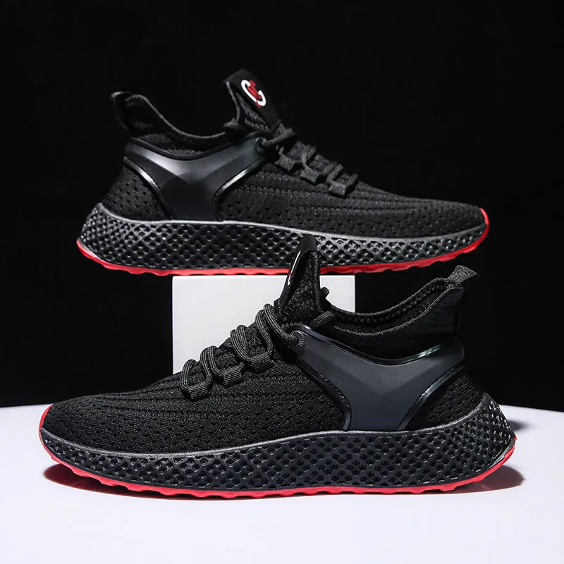 Spring Mesh Breathable Youth Casual Fly Woven Men's Shoes