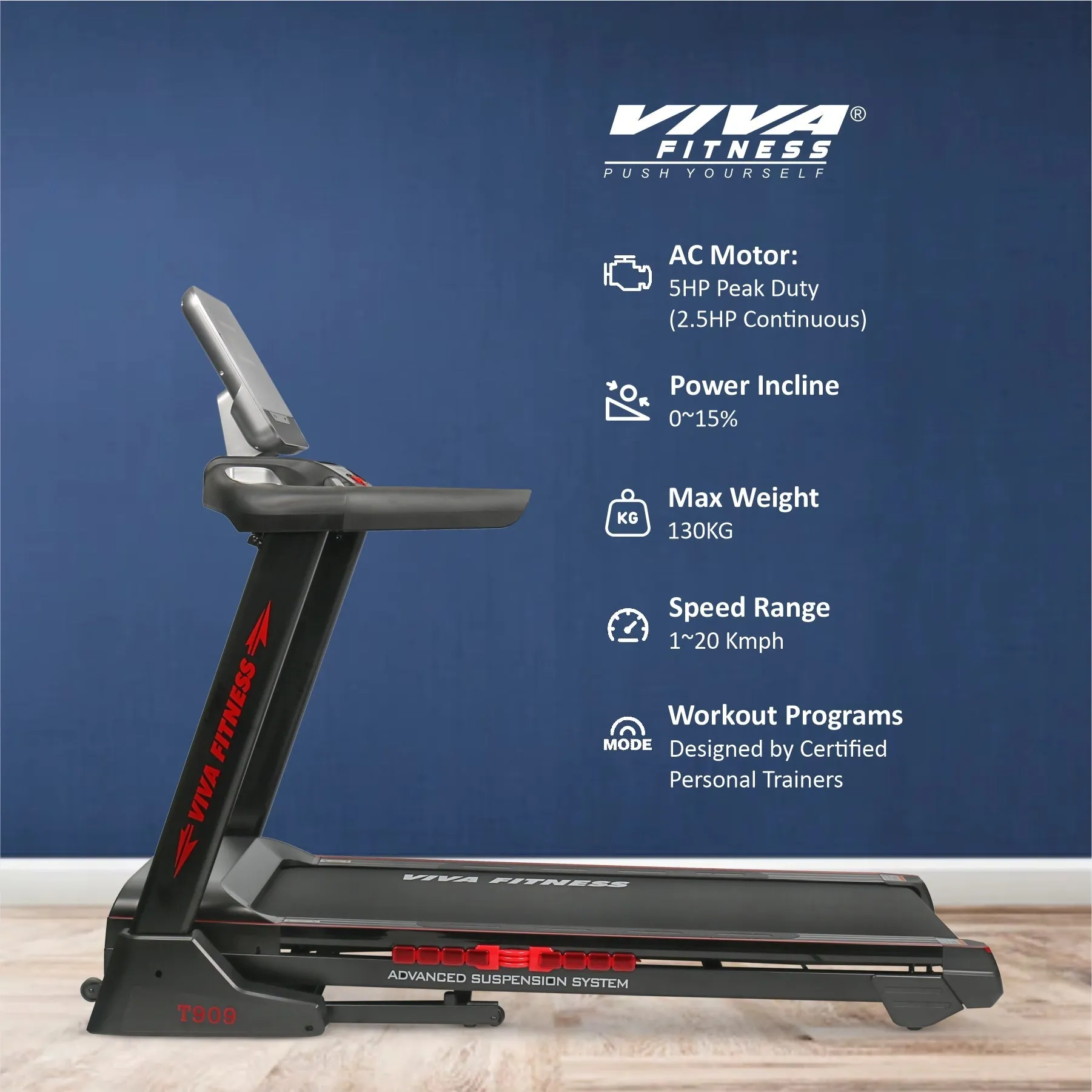 T-909 AC Motorized Treadmill