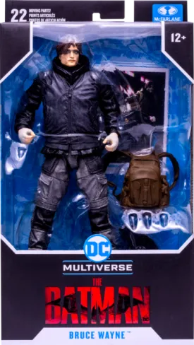 The Batman Movie (2022) - Bruce Wayne Unmasked - McFarlane DC Multiverse 7 inch Action Figure